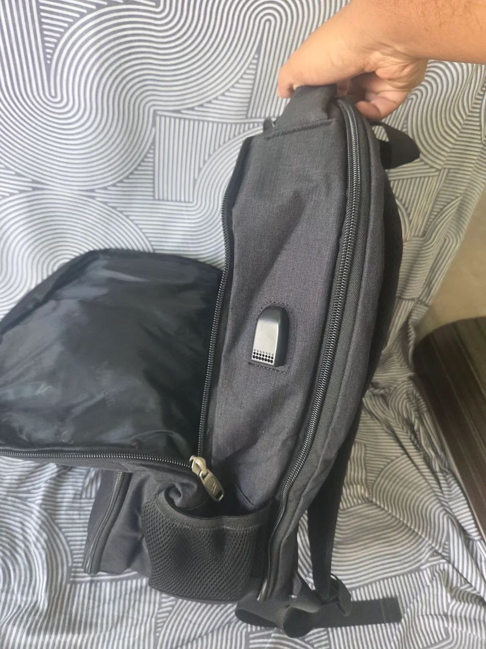 Mochila clm Entrada Marmita e Notebook - Foto 5