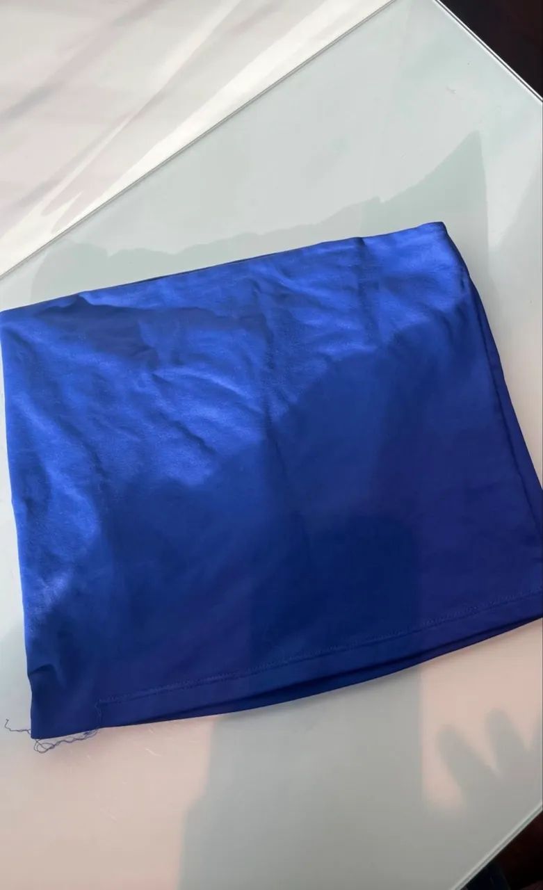 Tube top azul royal