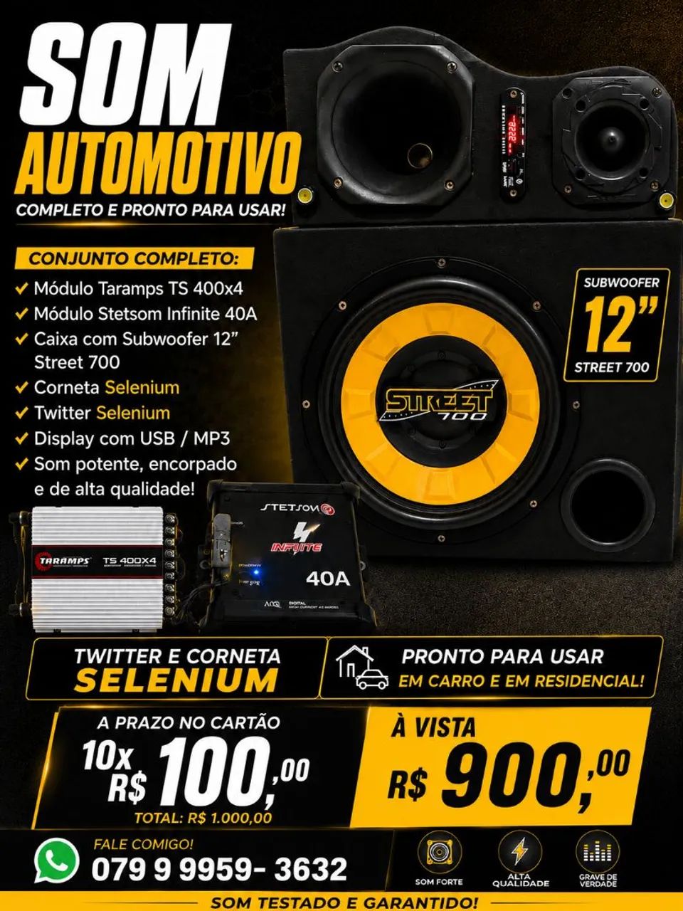 Som automotivo e residencial 