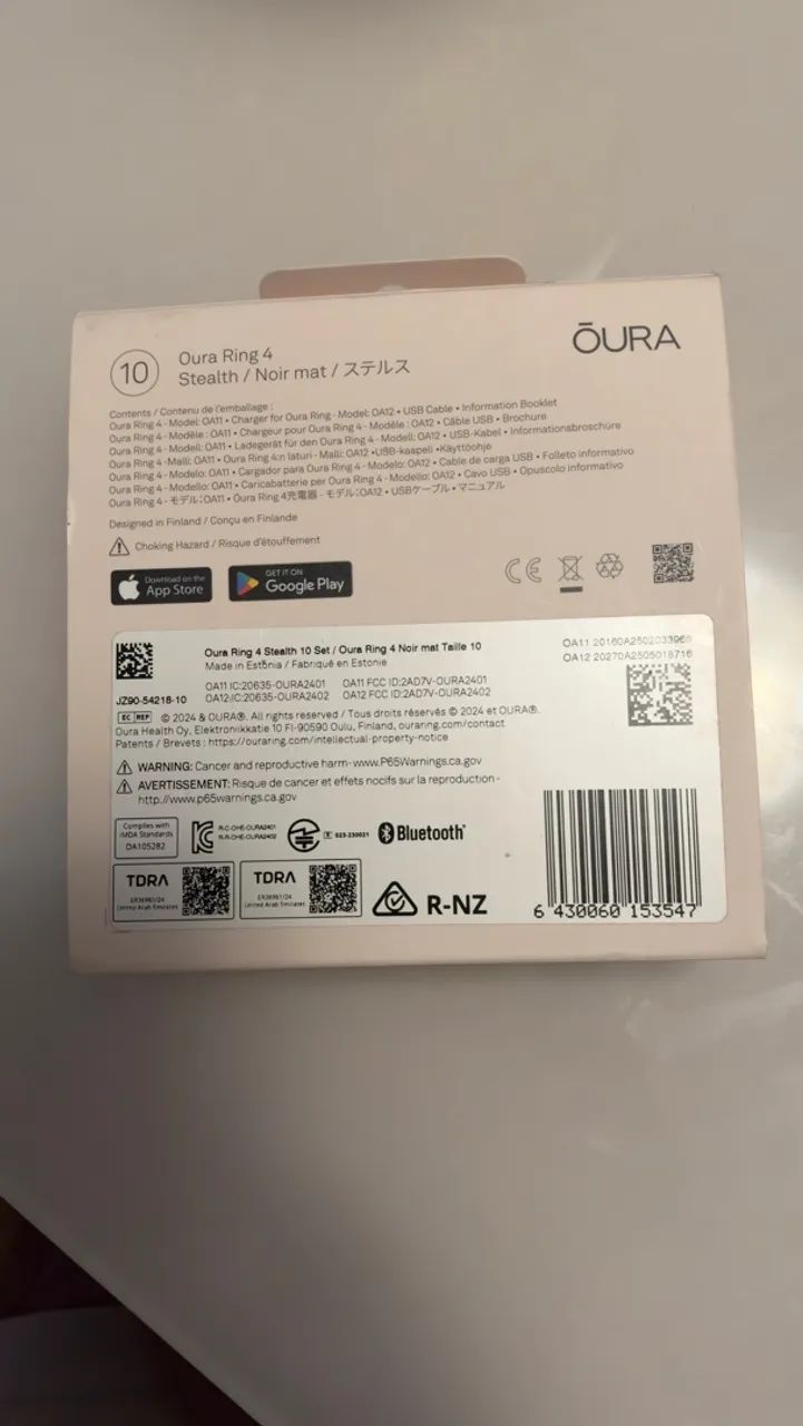Oura Ring 4 Graphite - Tamanho 10 - Foto 2
