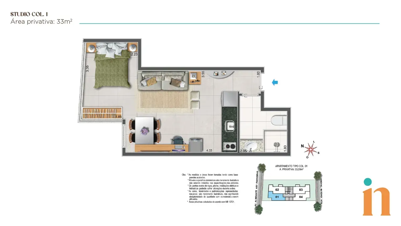 PLANTA 33m²