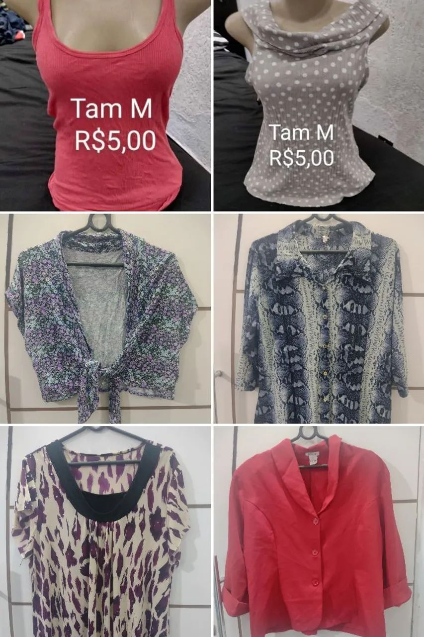 Blusas femininas - R$3,00 a peça  - Foto 3