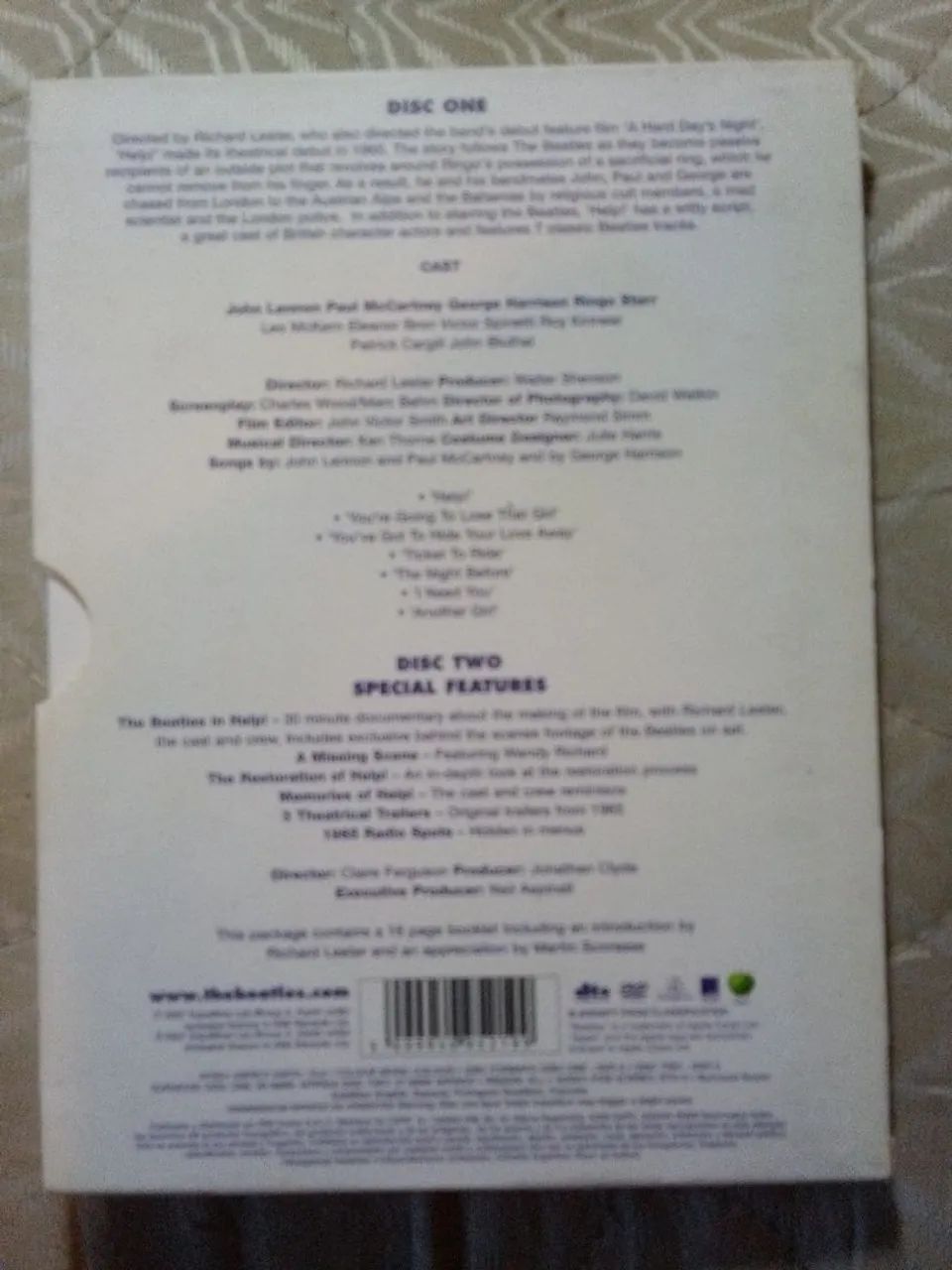 DVD duplo The Beatles Help! Digipack original importado da