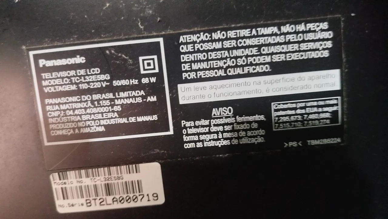 Tv LCD Panasonic de 32 " , funcionado perfeitamente e já vai com Roku smart - Foto 2