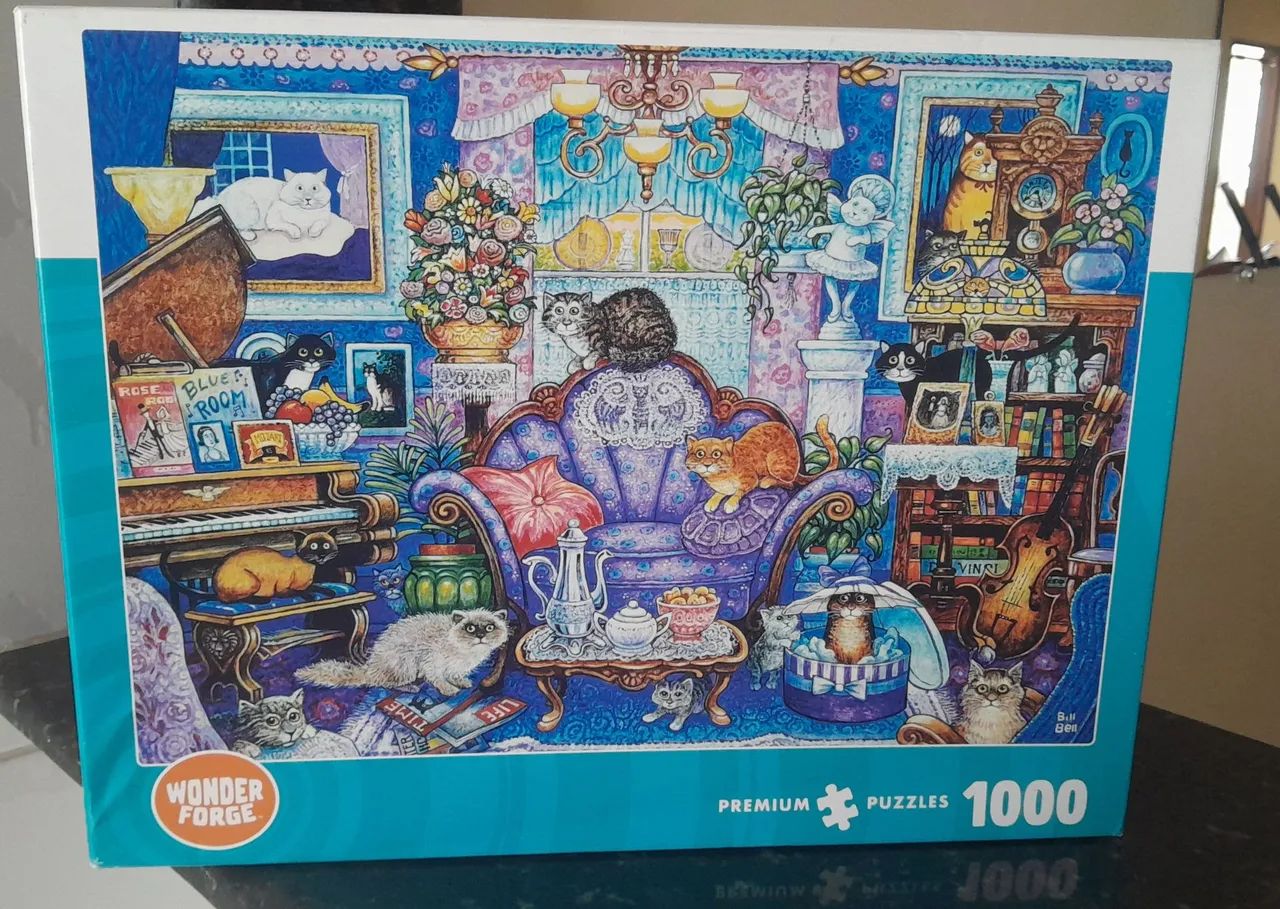 Quebra cabeças gatos Wonder forge 1.000 peças 