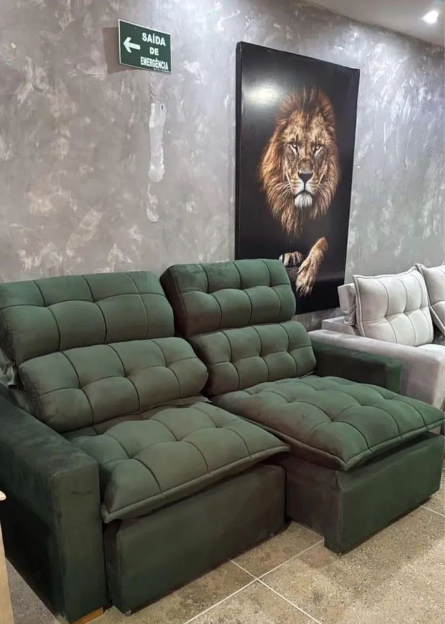 Sofá retrátil e reclinável preço variados promoção  - Foto 3