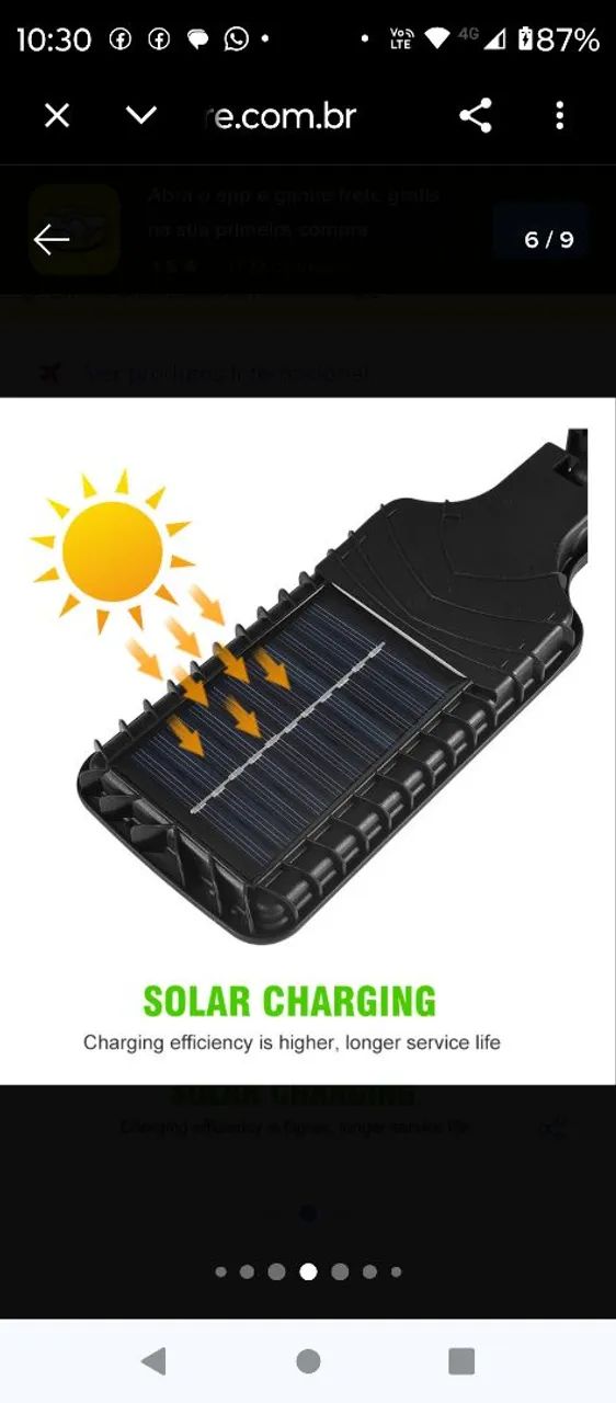 Lâmpada led solar com controle  - Foto 3