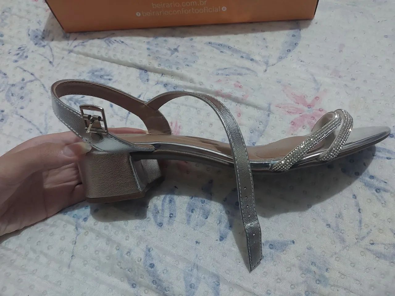 Sandália Prata - Foto 2