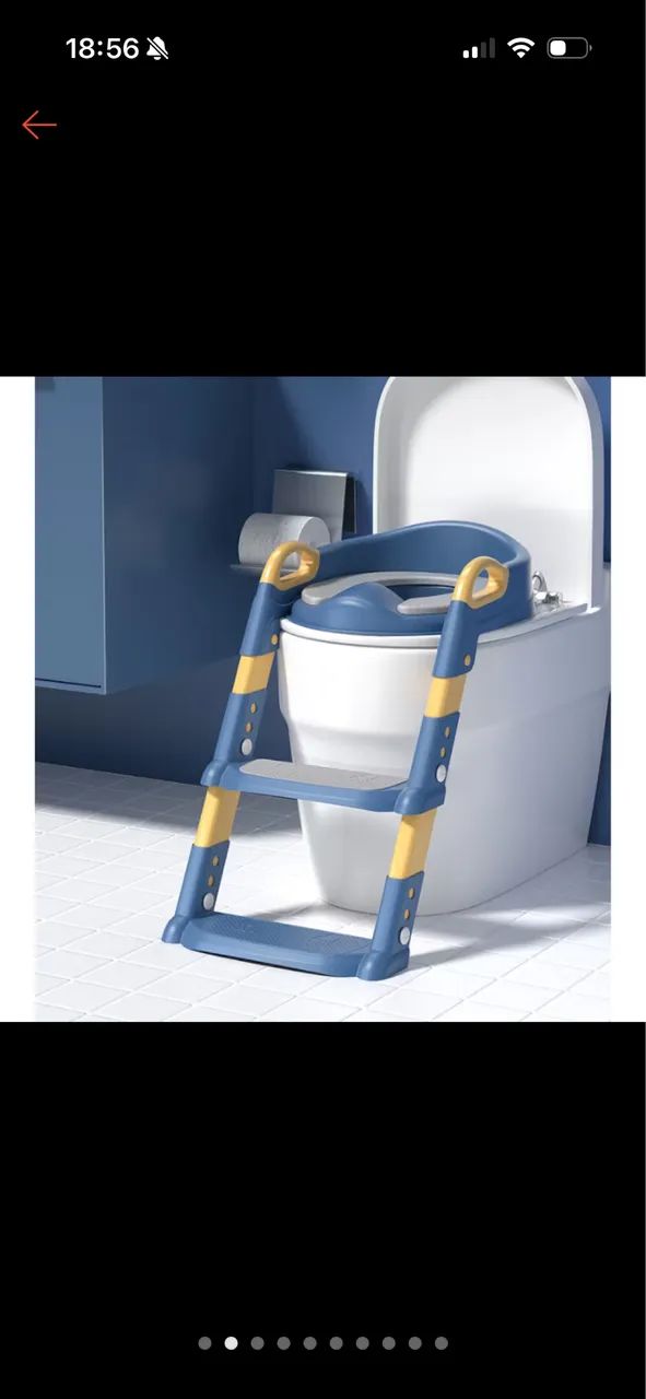 escada ajustável para vaso sanitário infantil 
