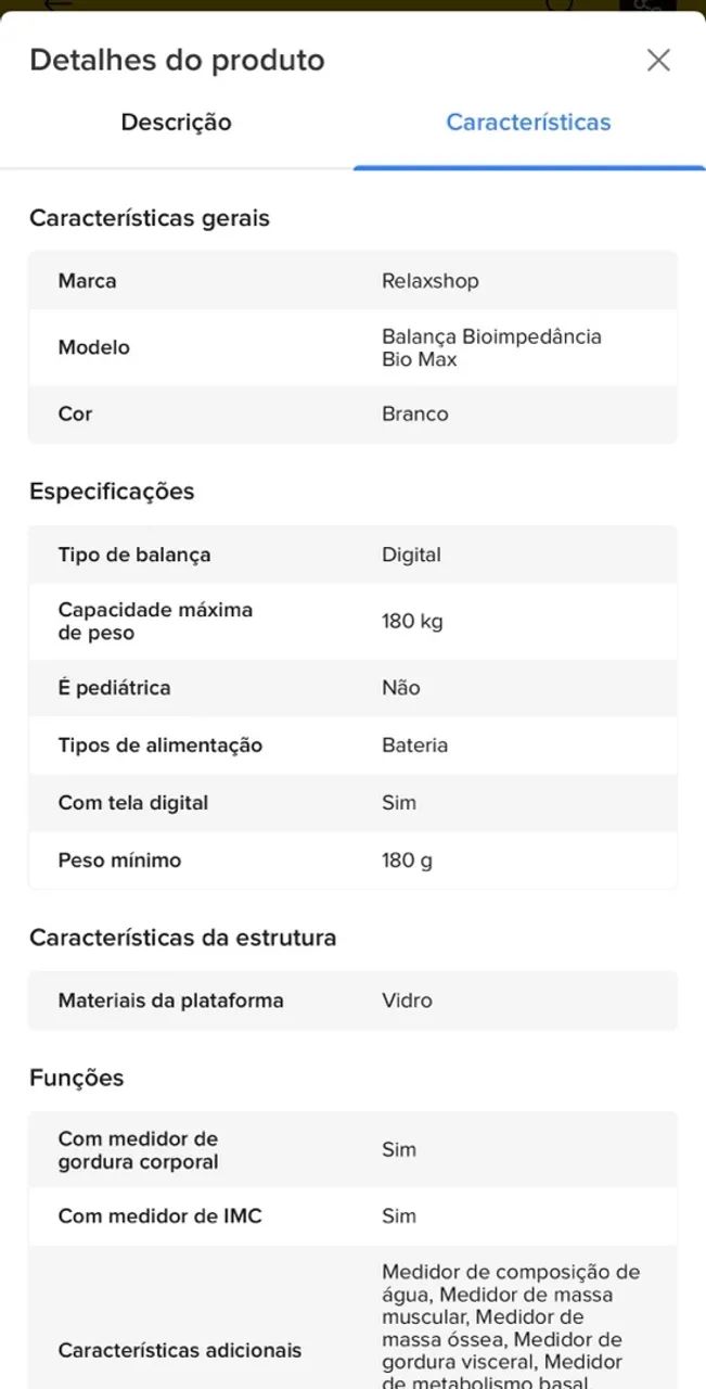 Balança Bioimpedancia  - Foto 2