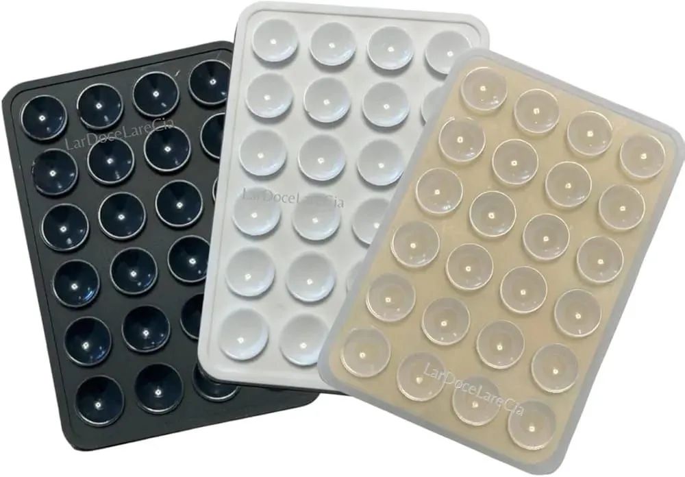 Suporte Multifuncional de Silicone de Sucção para Celular Ventosas iPhone E Android - Foto 3