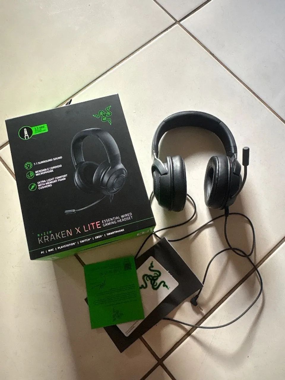 Fone razer kraken X lite