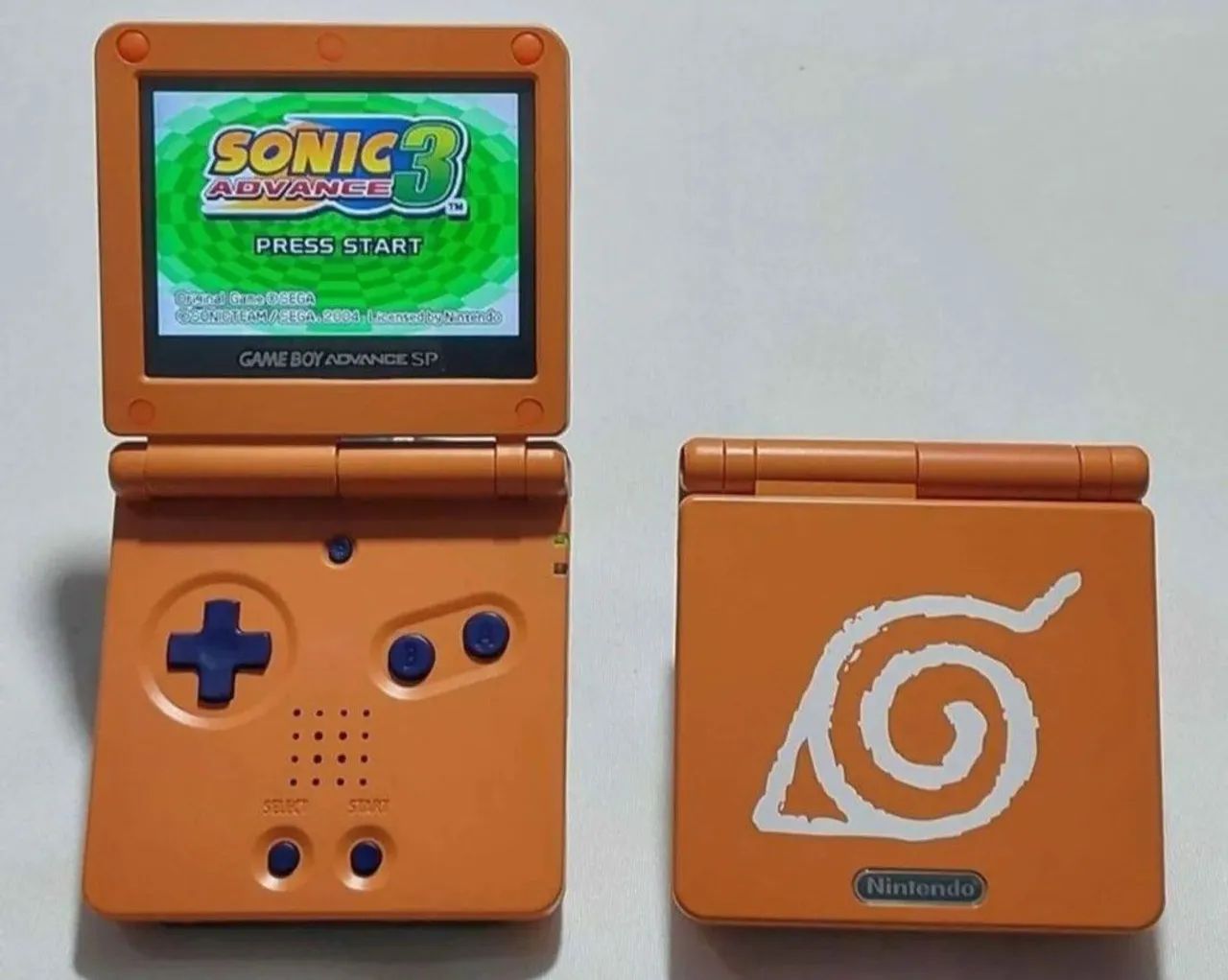 Nintendo Game Boy Advance SP IPS Backlight Naruto  - Foto 2