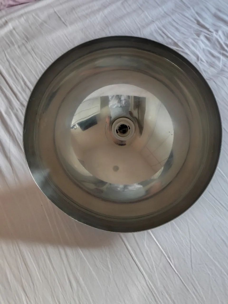 Lustre Meia Lua - Alumínio Escovado - Foto 5