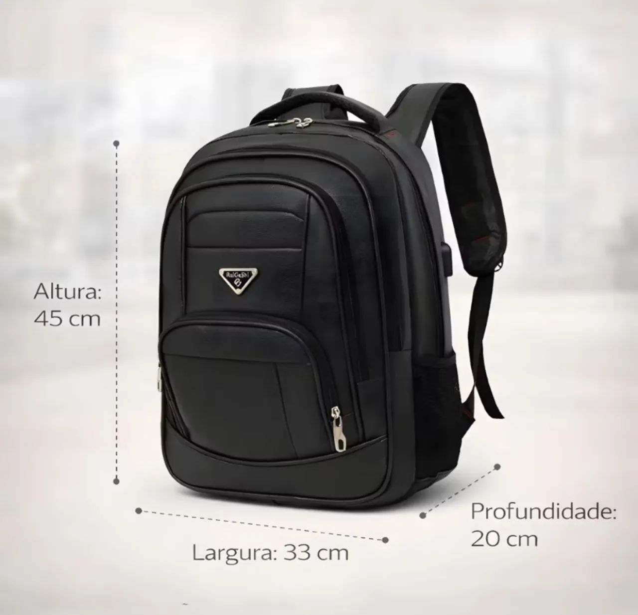 Mochila Masculina Multifuncional Trabalho Faculdade e Viagem - Foto 4