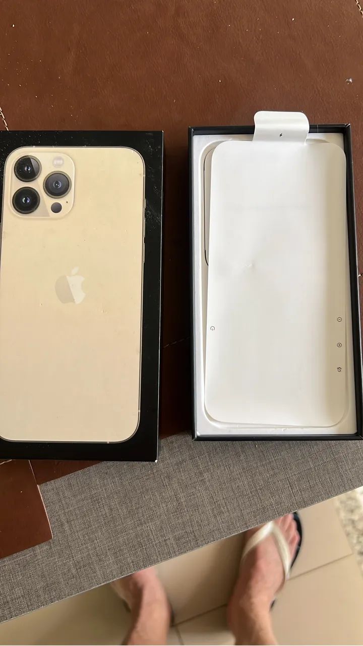 VENDO IFHONE 13 PRÓ MAX DOURADO 