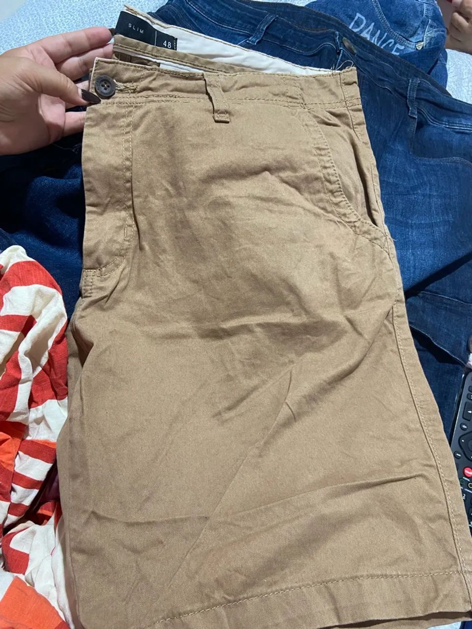 3 bermudas masculinas TAM 50, 48 - Foto 3