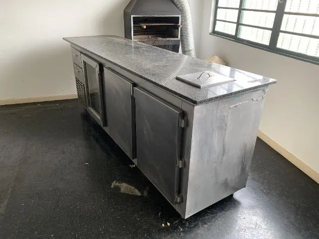 Balcão Refrigerado e Congelado 3 Portas + Expositor - Granito - Foto 3
