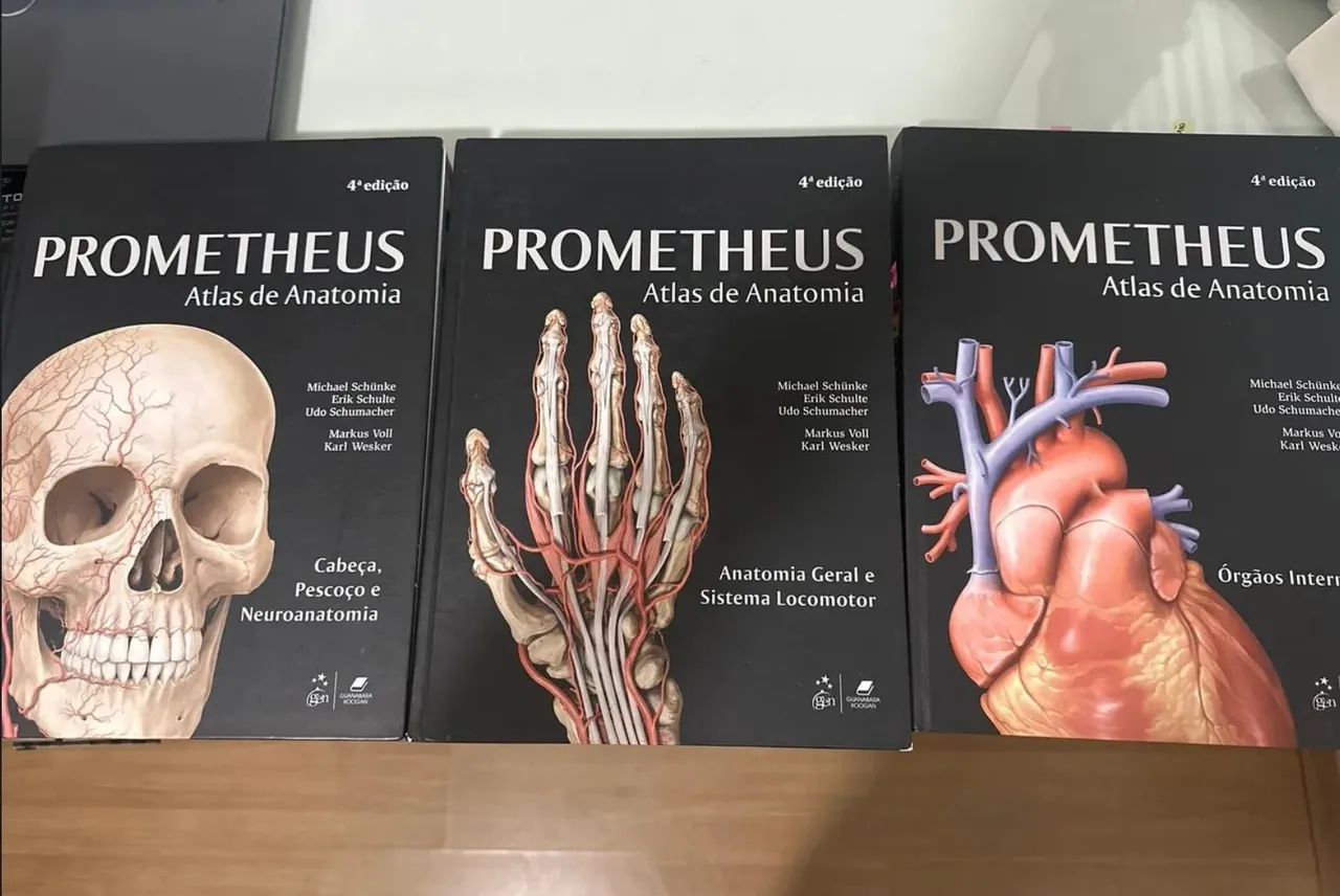 Coleção Livro Prometheus Atlas de Anatomia 4 Edição Impecável