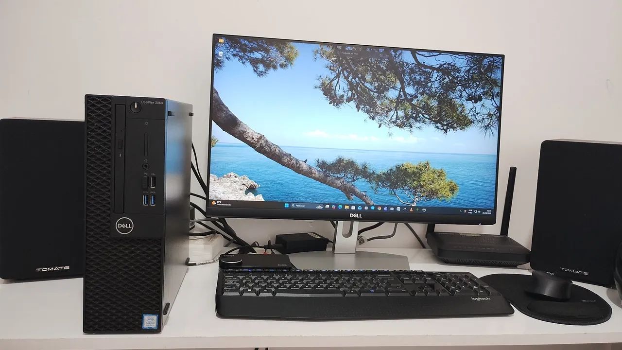 Monitor Dell 24"/CPU Dell/Impressora HP/Caixa de Som e Placa de Áudio  - Foto 2