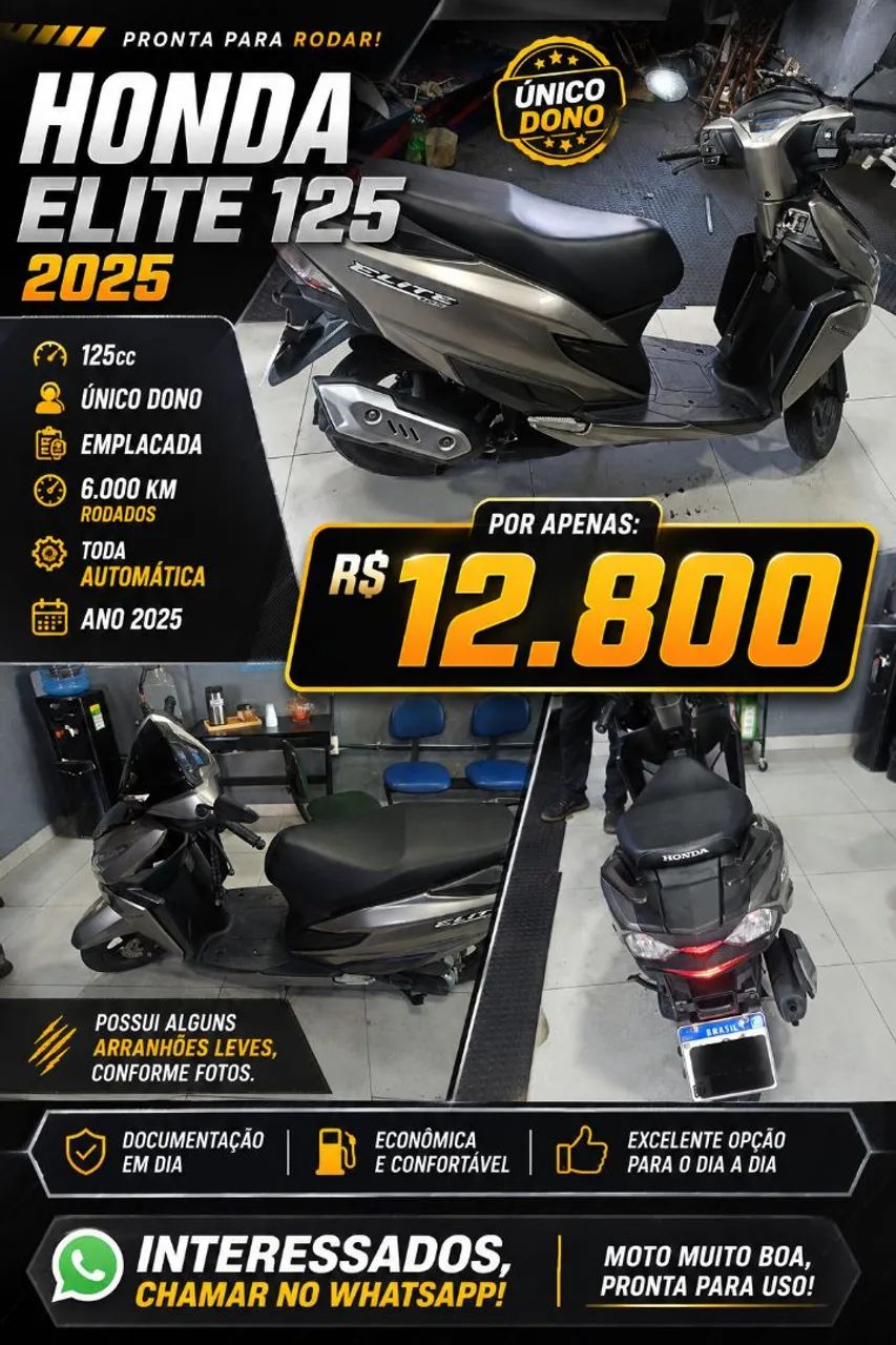 HONDA ELITE 125CC  - Foto 4
