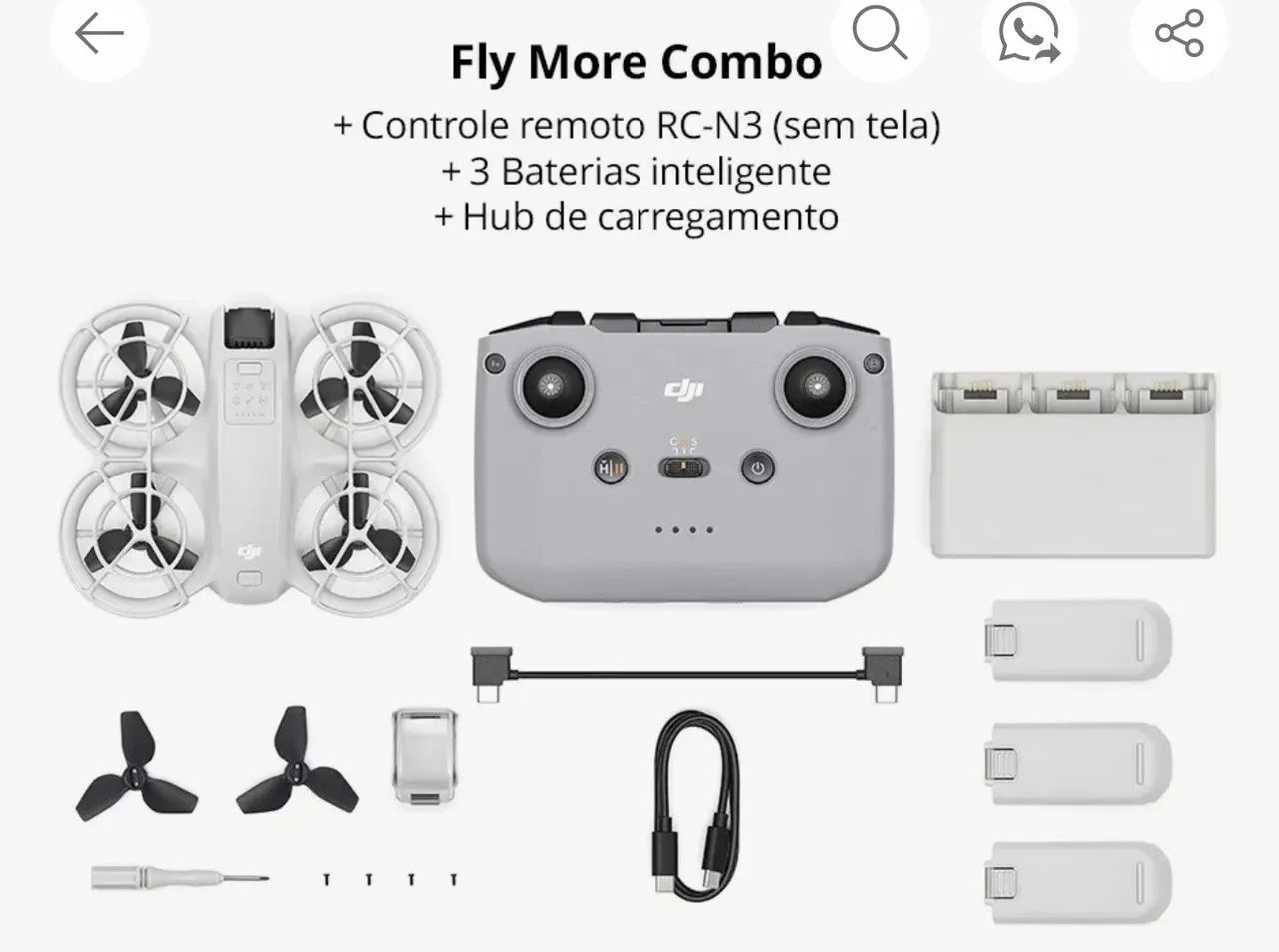 Drone neo 2 combo com controle NOVO
