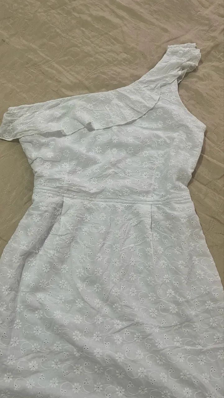 Vestido de cambraia branco  - Foto 2