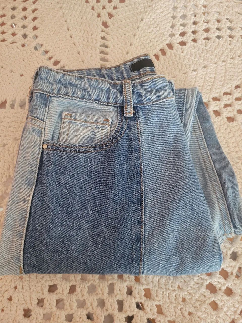 Calça Jeans Mom Bicolor YouCom - Foto 4