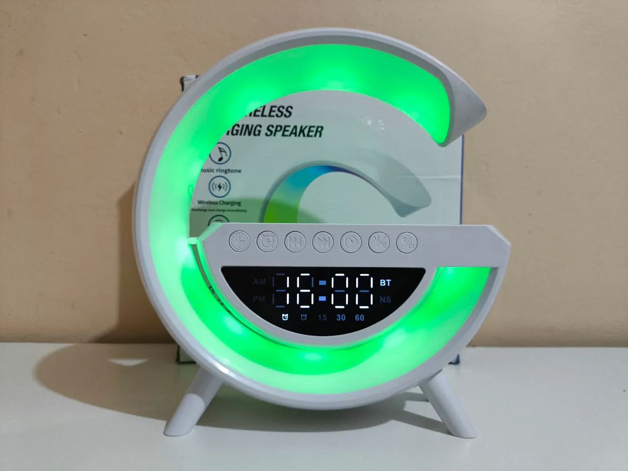Caixa de Som Bluetooth Com Luminária LED - Foto 4
