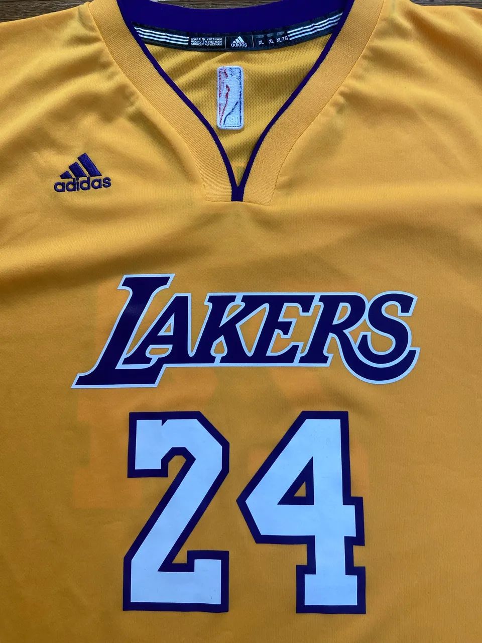 Camisa Adidas Los Angeles Lakers Kobe Bryant #24 Original NBA - GG/XL - Foto 5