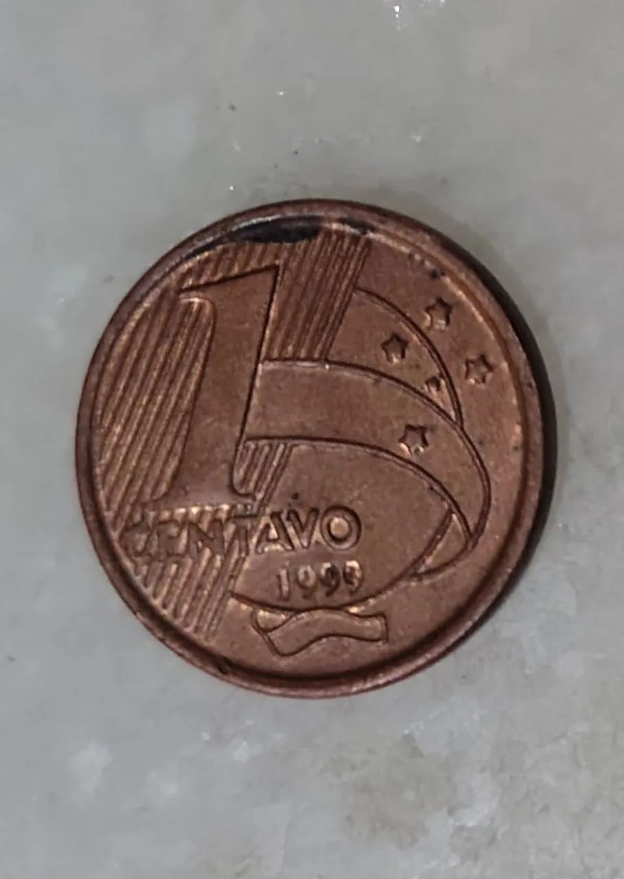 Moeda de R$0,01 - 1999 - Brasil Duplo
