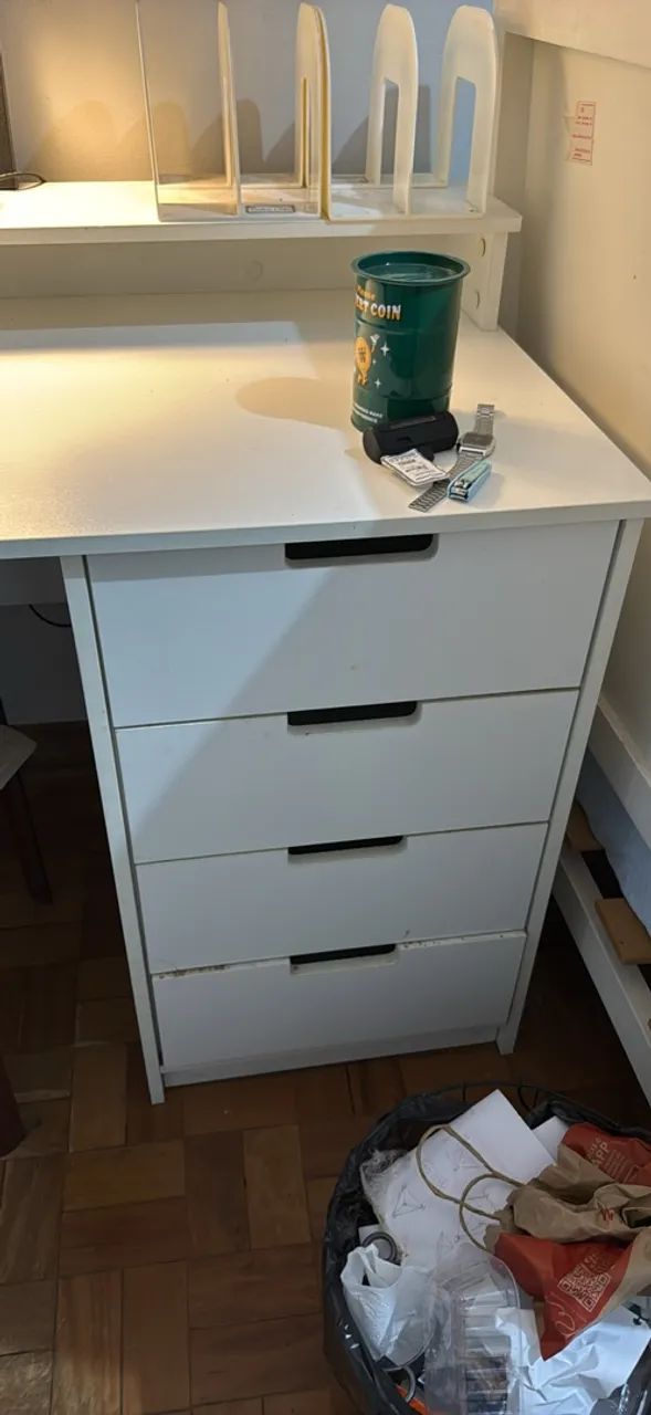 Mesa escrivania tokstok branco - Foto 2