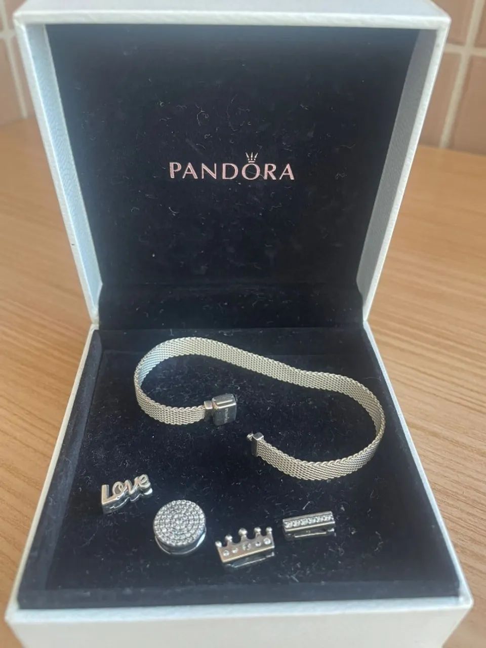 Pulseira Pandora Reflexions Com Charms Original 17cm  - Foto 2