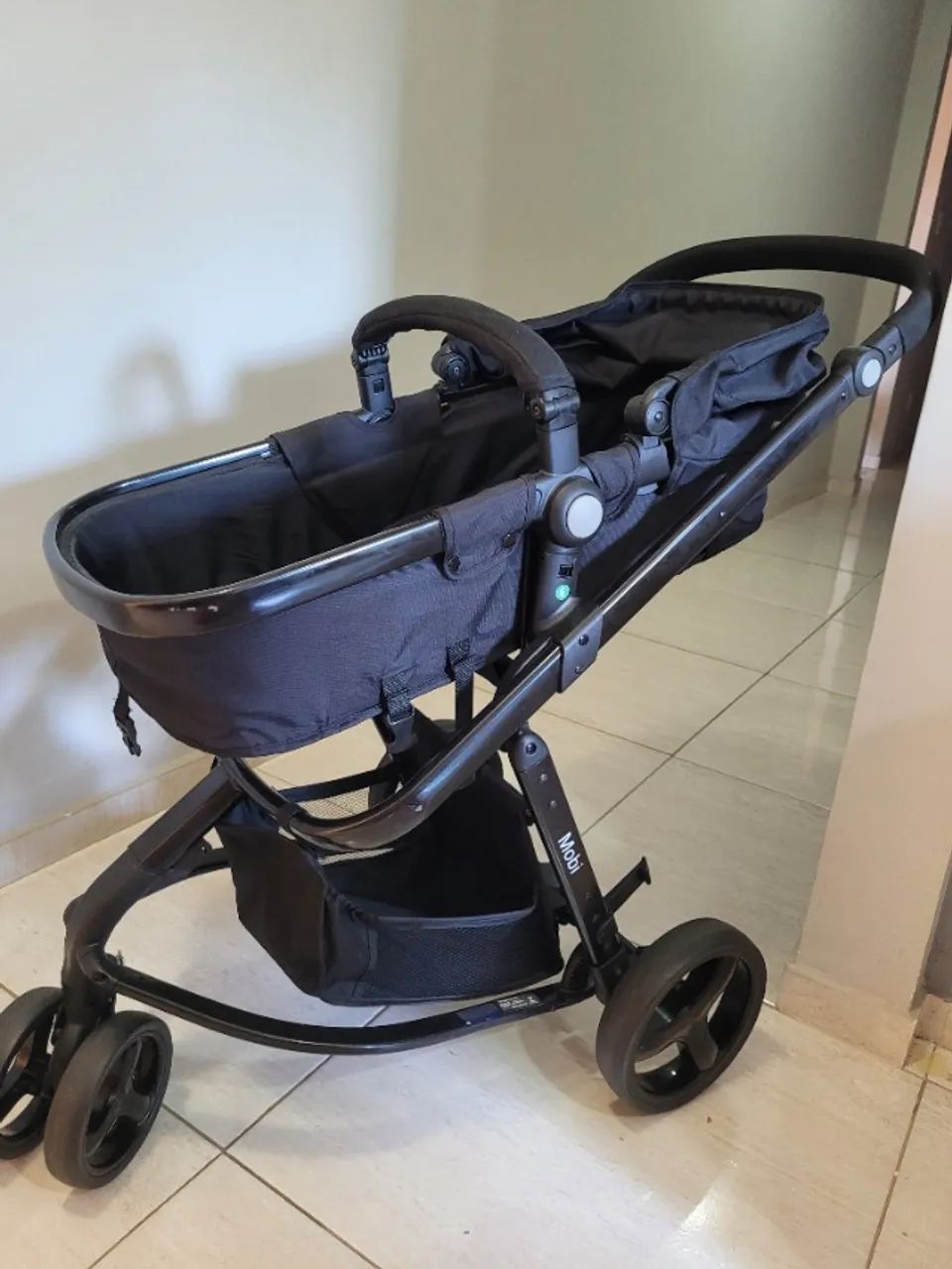 Carrinho Travel System Safety 1st Mobi Duo - Full Black (Impecável) - Foto 4
