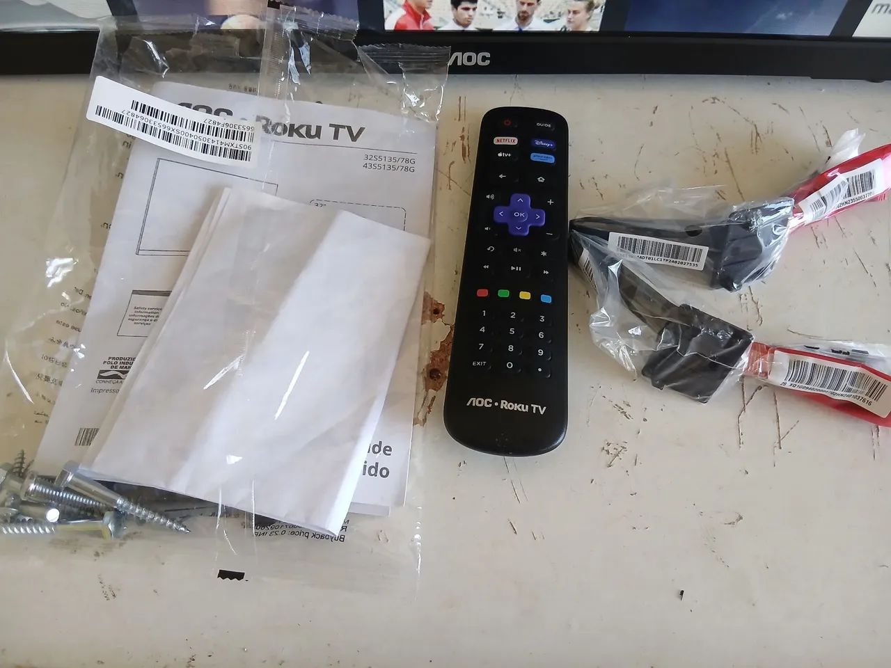 Smart tv nova 32"Pol AOC ROKU  - Foto 5