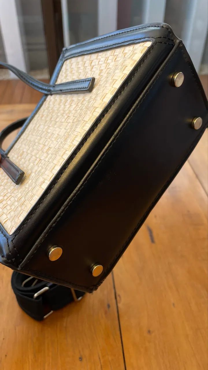 bolsa de palha zara - Foto 2