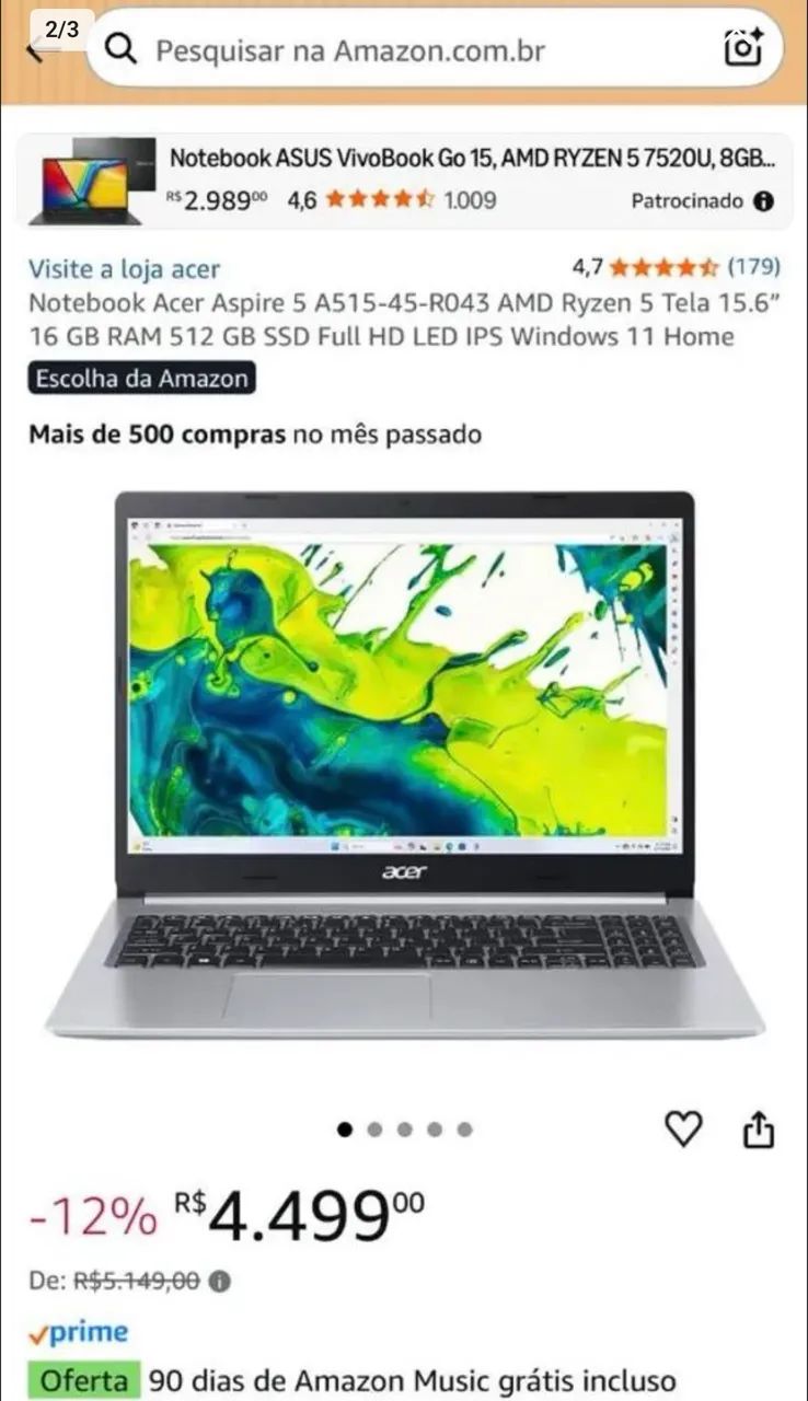 Notebook aspire 5  - Foto 5
