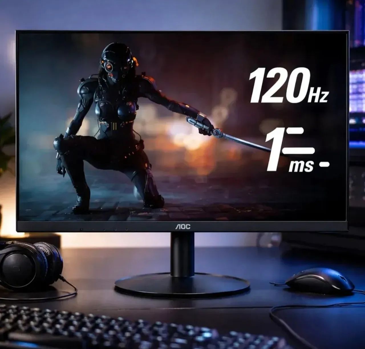 Monitor AOC 120hz 1ms 21.5"