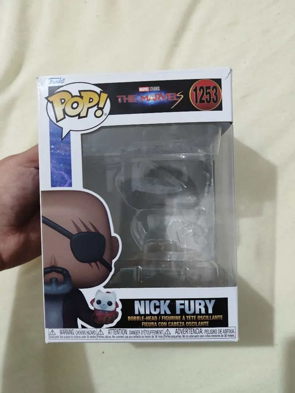 Caixa vazia funko pop Nick fury