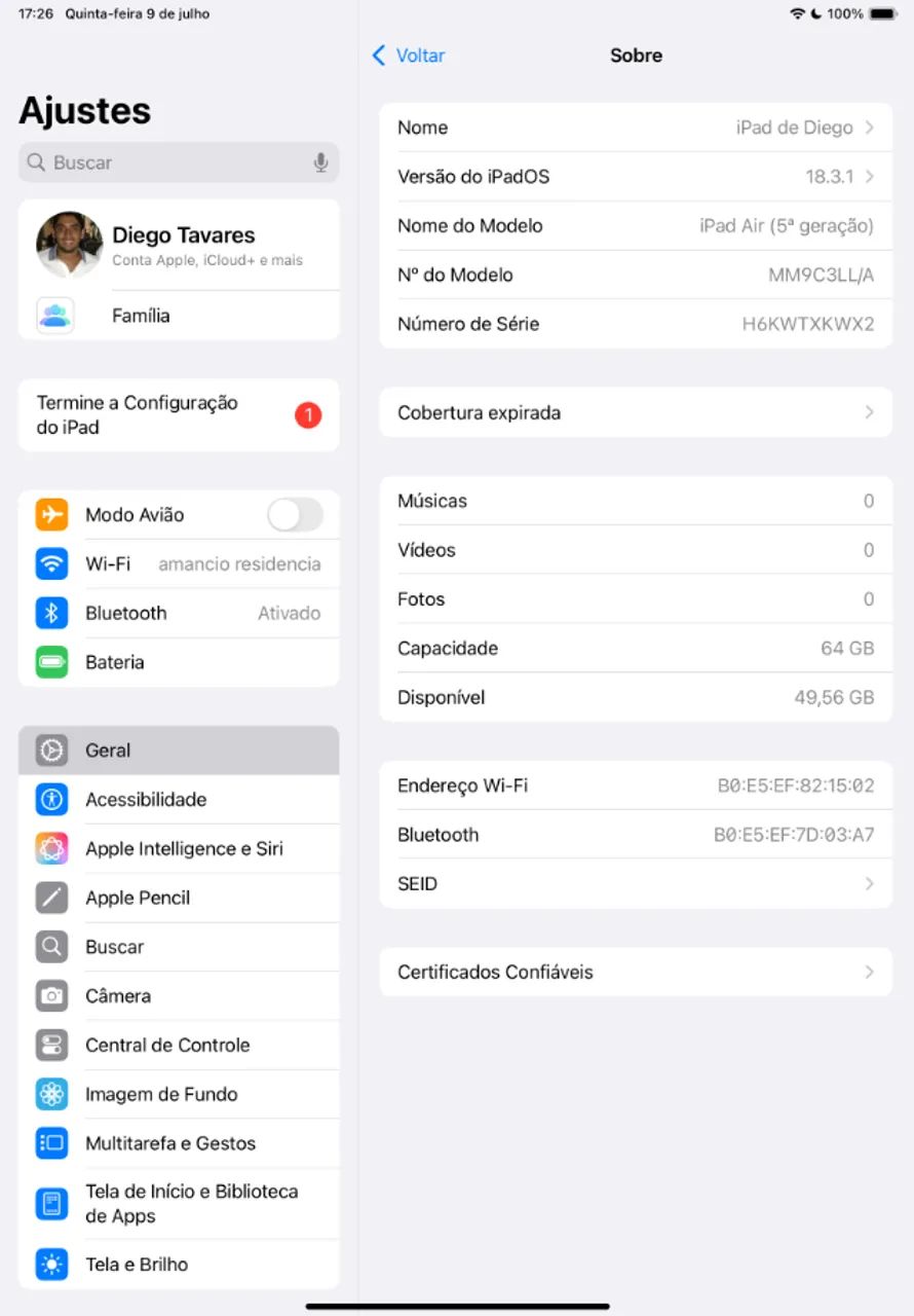 Ipad Air 5a geração - chip M1 - 64 gb - Foto 3