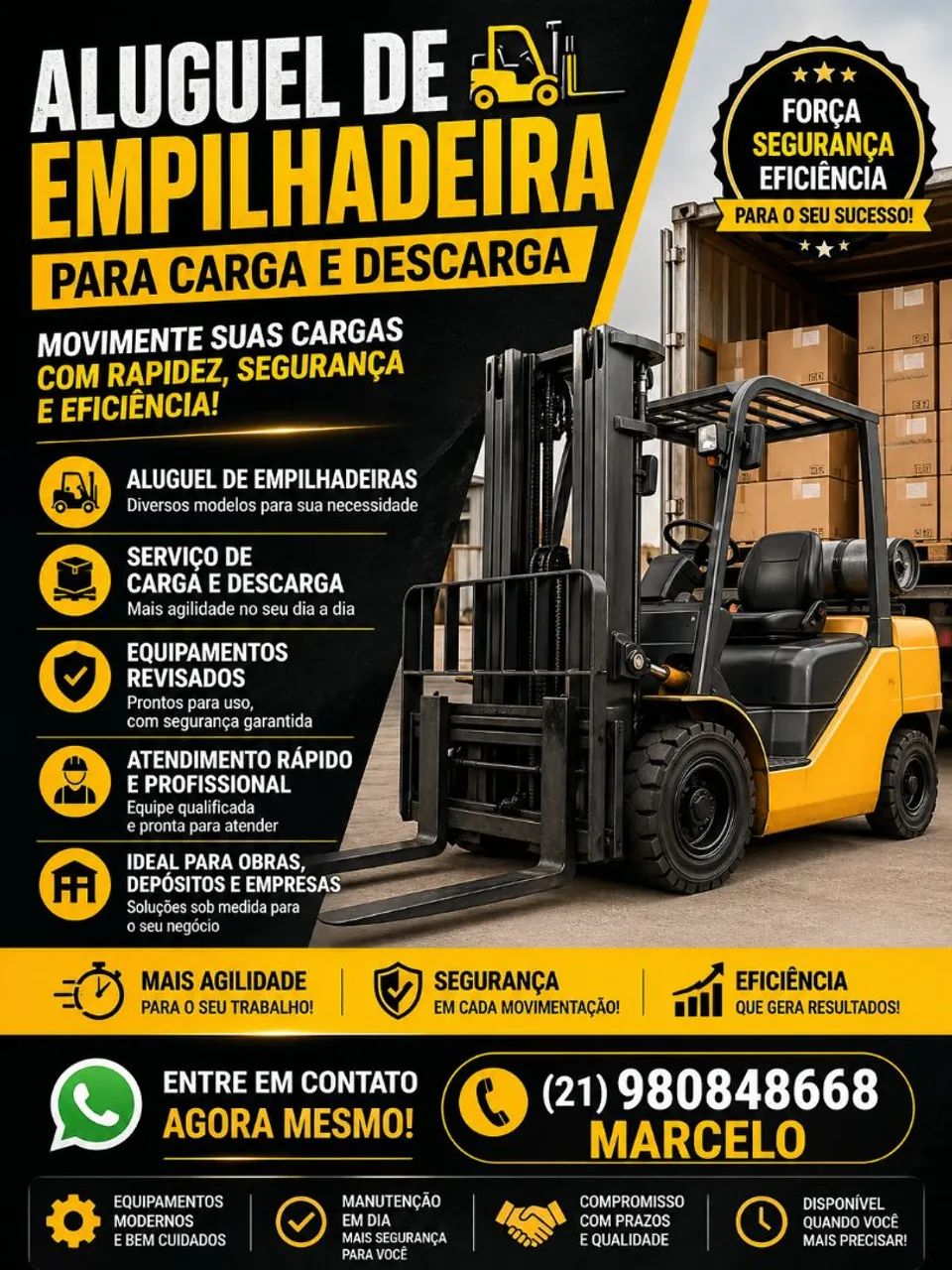 Aluguel de empilhadeiras