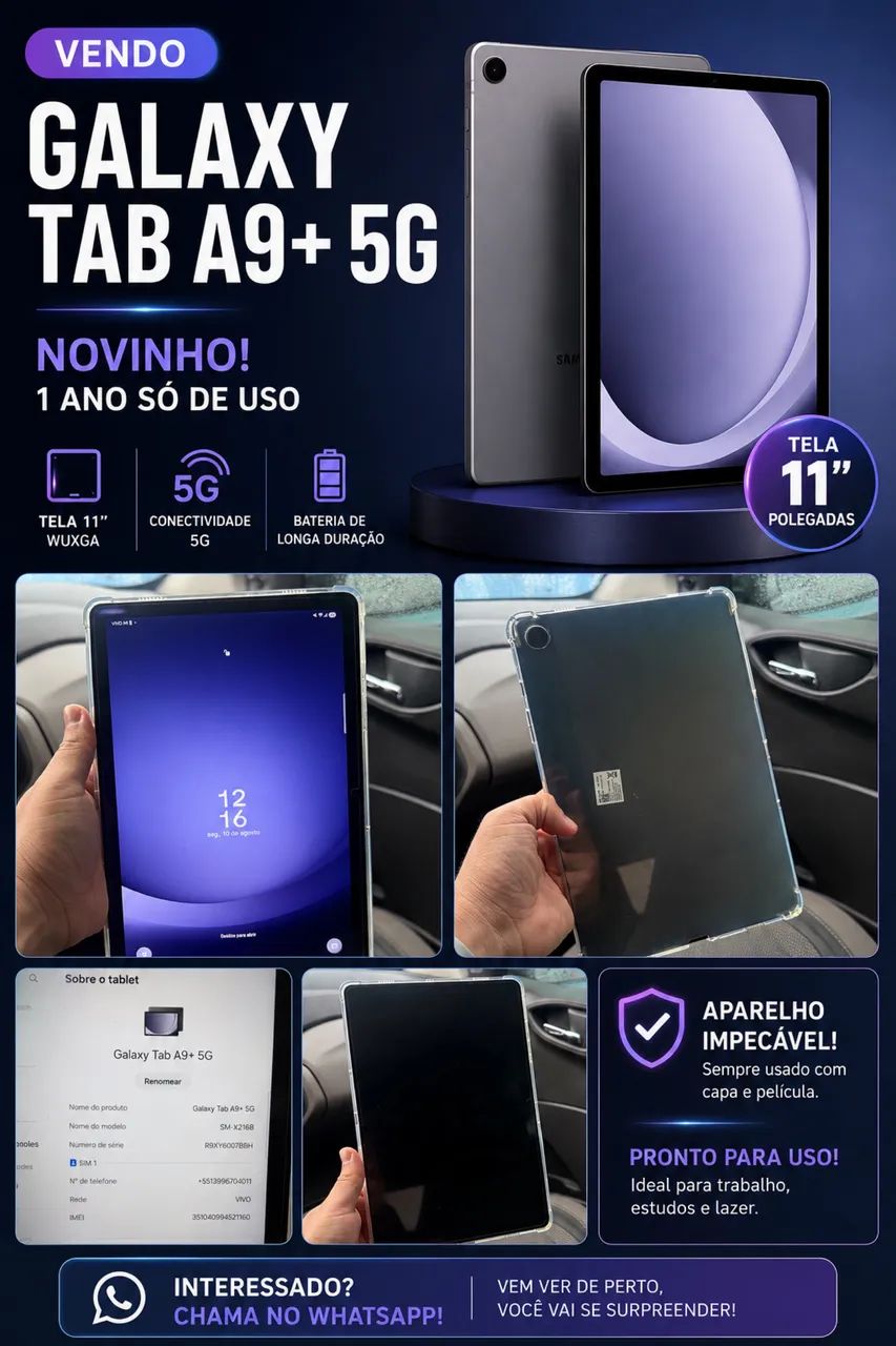 VENDO TABLET A9+ 5G