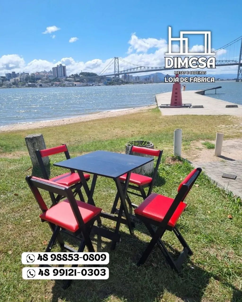 Kit 70x70 4 cadeiras dobráveis estofadas diversas cores - Foto 4
