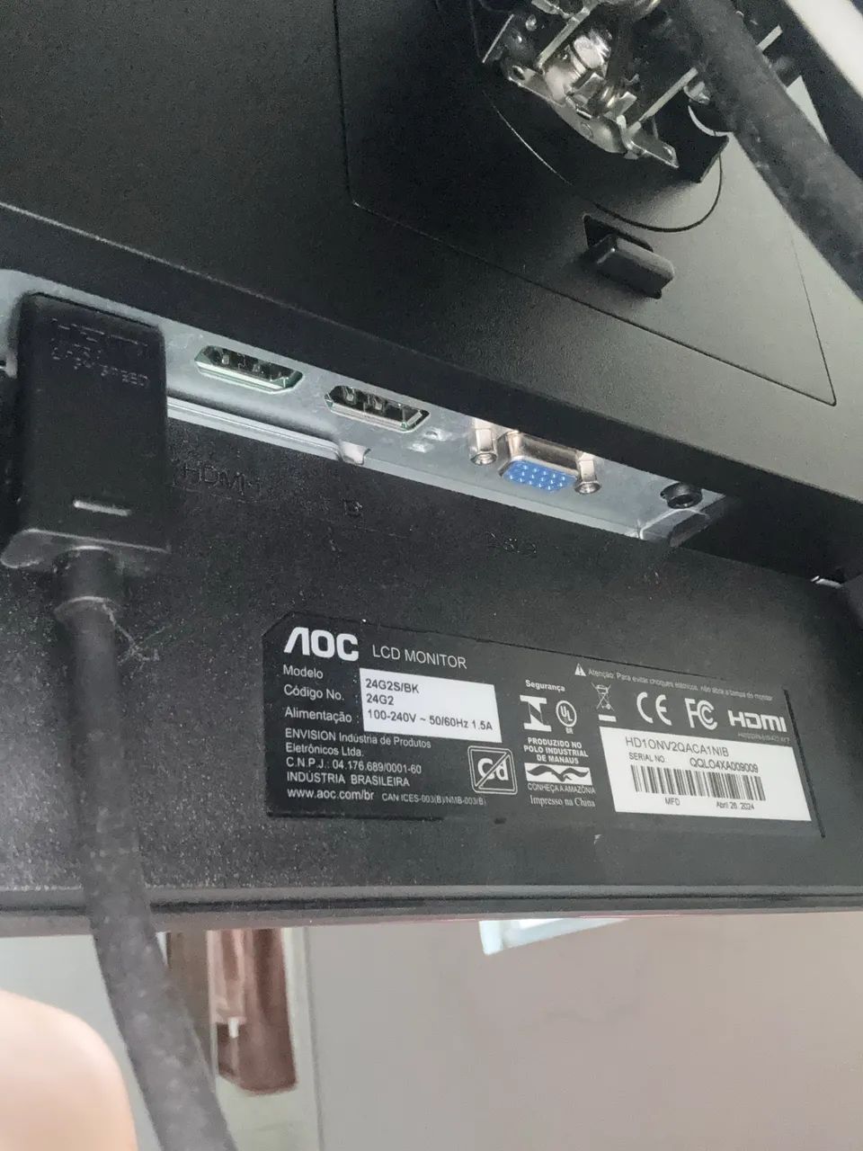 Monitor gamer aoc hero 165hz 27 polegadas - Foto 3