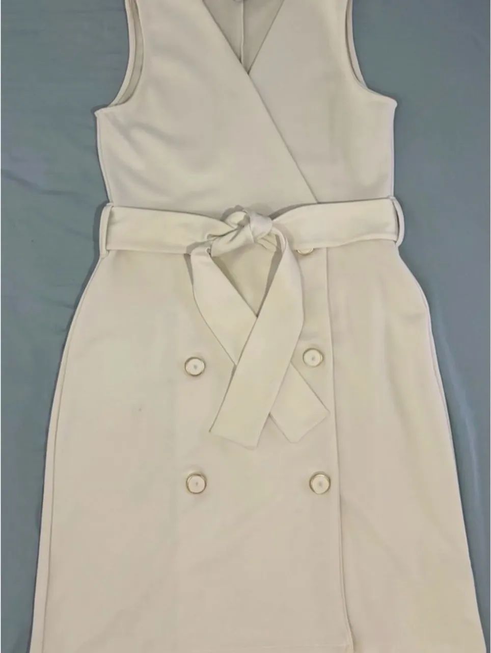 Vestido the basics off white. - Foto 2