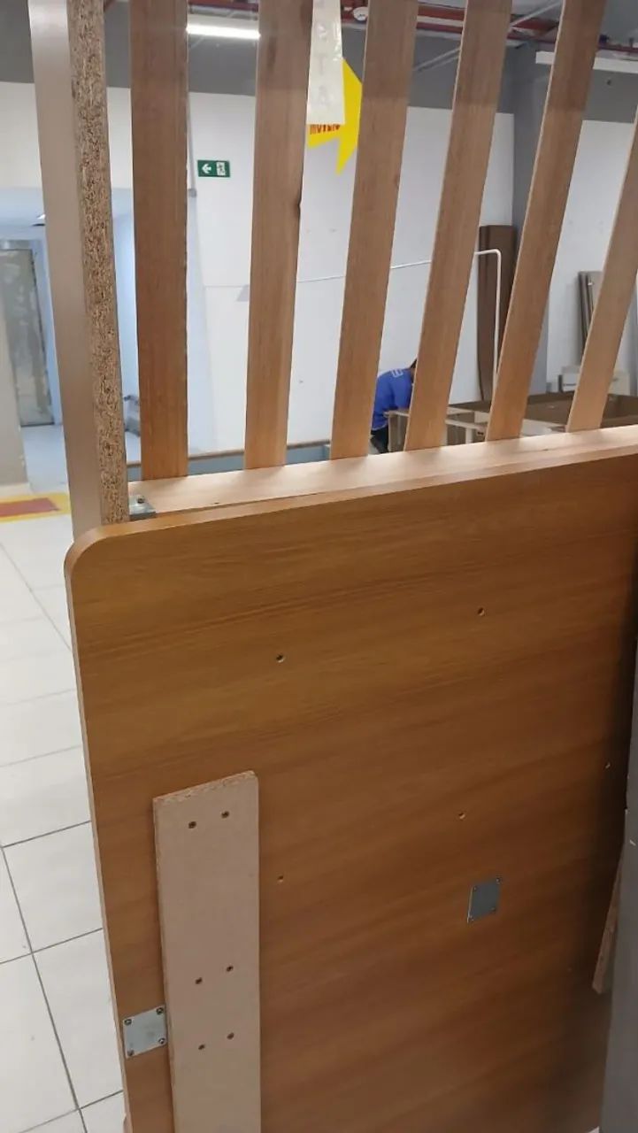 CAMA DE CASAL EM MDF  PADRÃO 1.38M (NOVA) - Foto 3