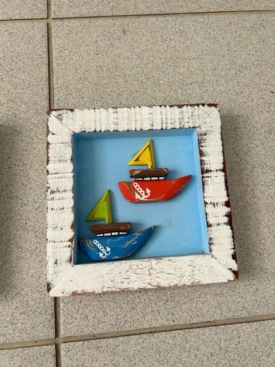 Par Quadros Barcos - 20cm x 20cm (cada)