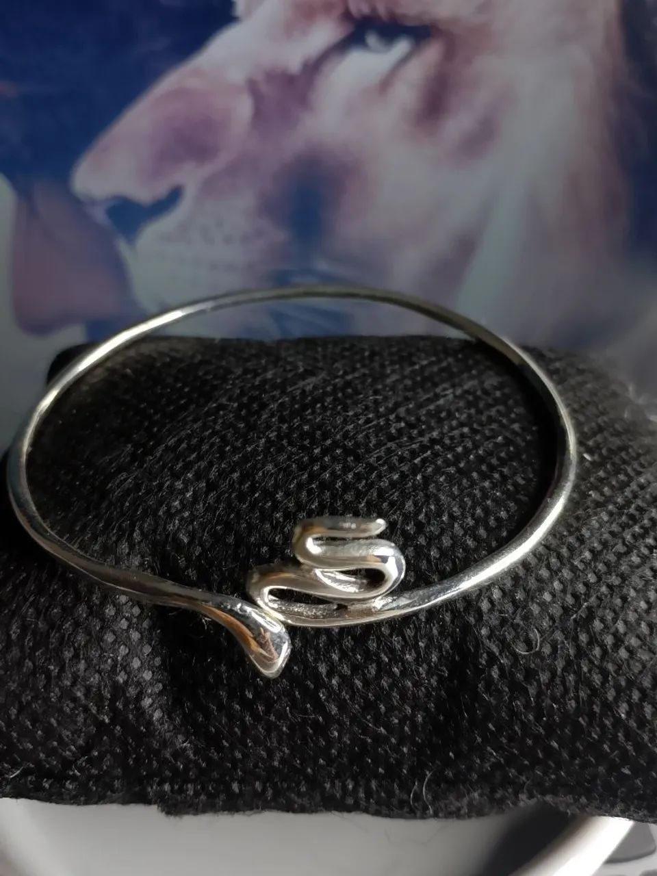 Bracelete Prata 925 Ajustável Serpente - Foto 2