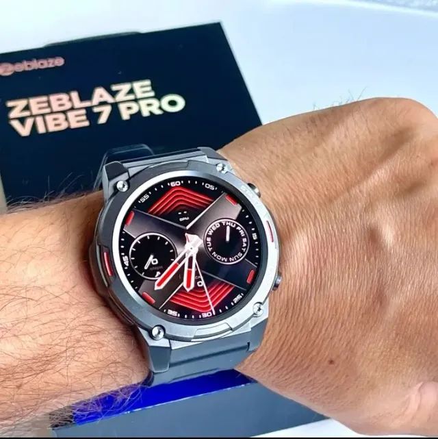 Relógio Inteligente Smartwatch Zeblaze Vibe 7 Pro Tela Amoled, Prova D'água, Novo Na Caixa - Foto 2