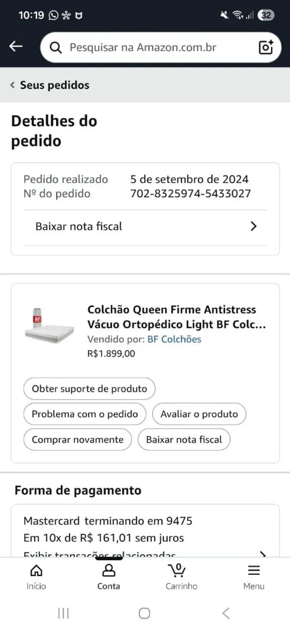 Colchão Queen de Espuma - Ótimo Estado - Foto 5